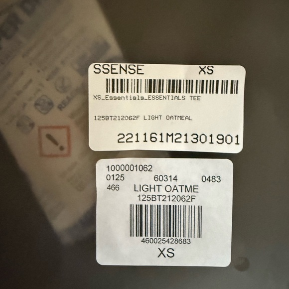 Fear of God Essentials Light Oatmeal Tee - Picture 6 of 6